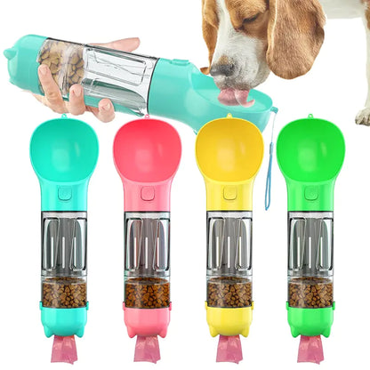 3-in-1 Dog Water Bottle – Leak-Proof, Durable, and Travel-Ready