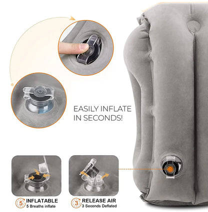 Inflatable Travel Pillow – Lightweight, Compact, and Ergonomic