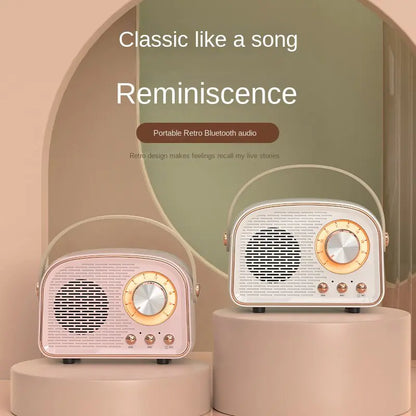 Retro Mini Bluetooth Speaker - Classic Design, Modern Sound