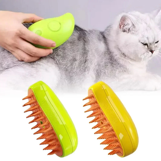 3-in-1 Electric Pet Grooming Brush – Detangle, Deshed & Massage for a Healthy Coat