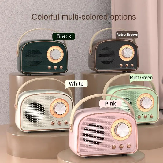 Retro Mini Bluetooth Speaker - Classic Design, Modern Sound