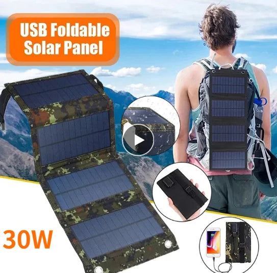 Foldable Solar Panel Charger – Lightweight, Weatherproof, and Versatile