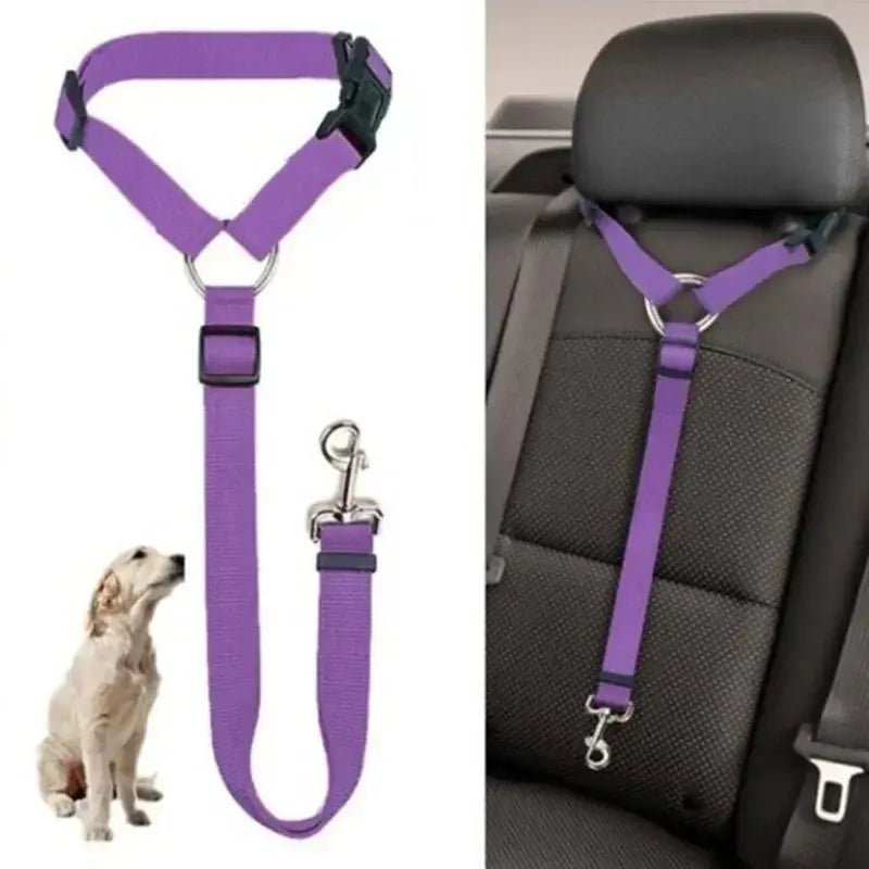 Pet Car Seat Belt & Harness – Secure, Stylish, and Comfortable