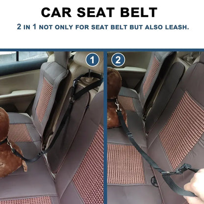 Pet Car Seat Belt & Harness – Secure, Stylish, and Comfortable