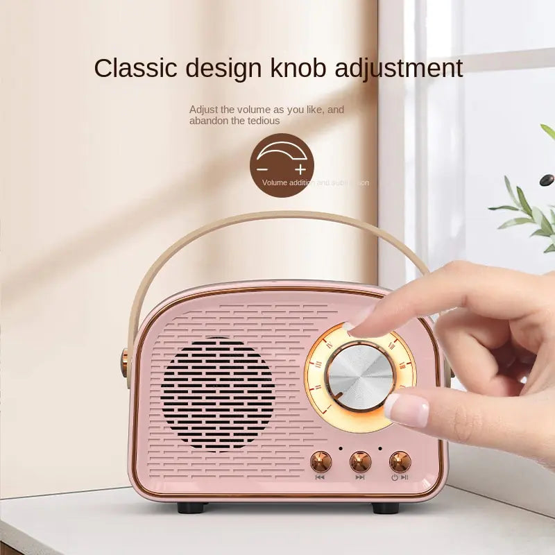 Retro Mini Bluetooth Speaker - Classic Design, Modern Sound