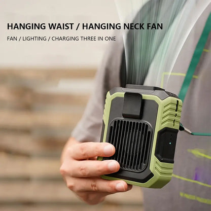 Portable Waist Fan - USB Rechargeable Hands-Free Cooling Solution