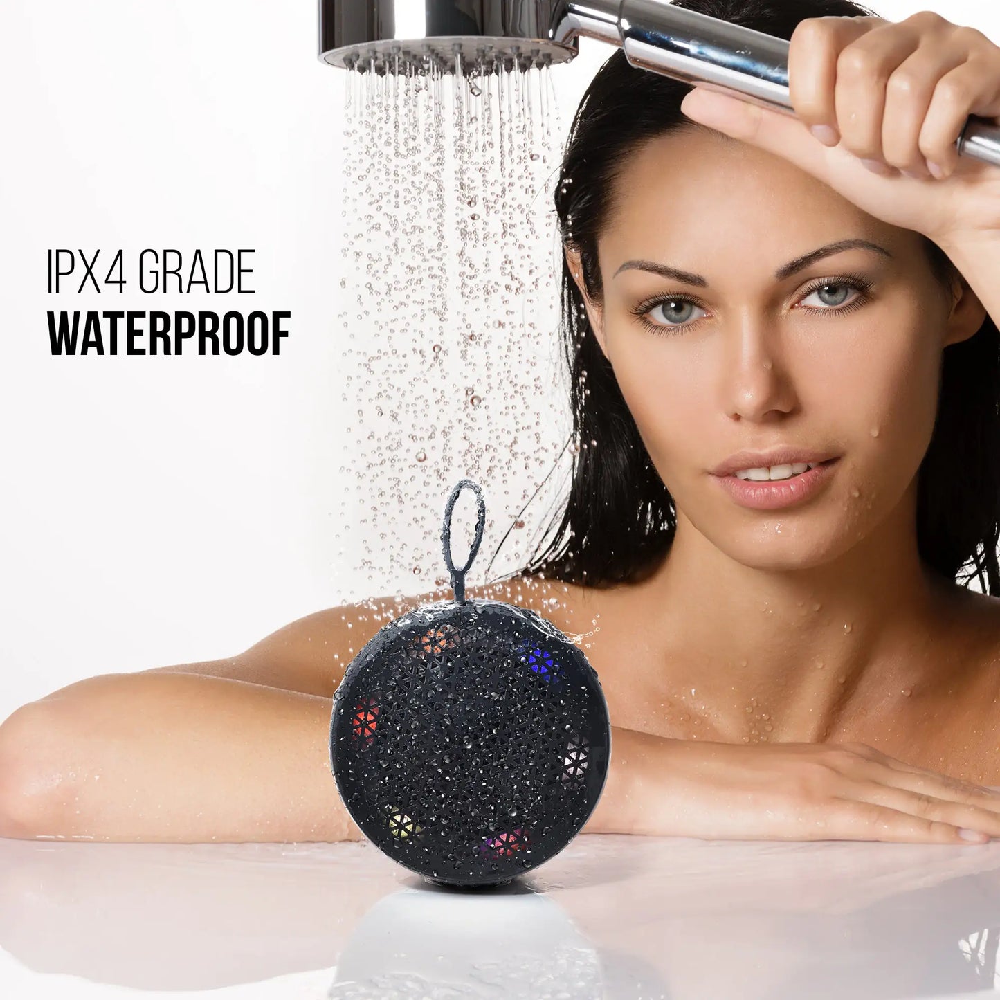 Bluetooth Waterproof Shower Speaker – Hands-Free, Durable & Versatile