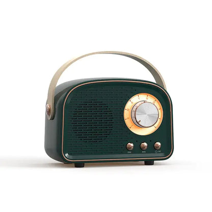 Retro Mini Bluetooth Speaker - Classic Design, Modern Sound