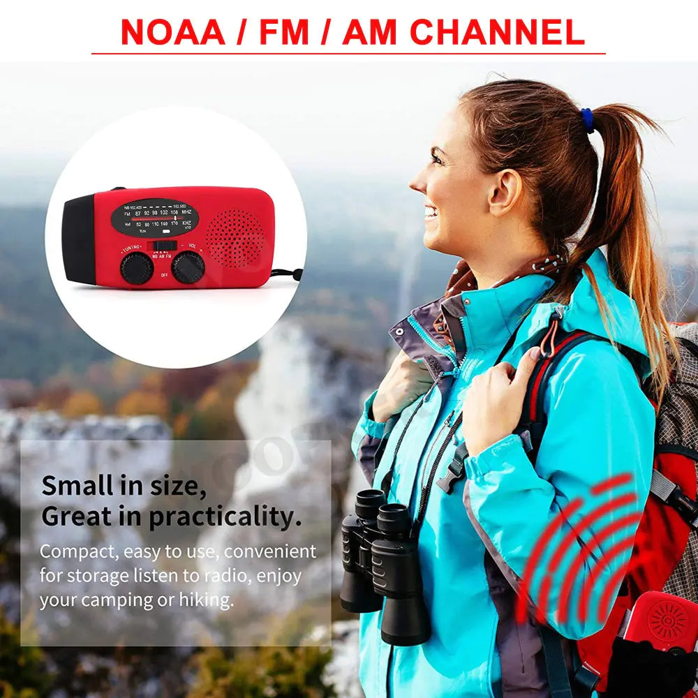 Emergency Radio Flashlight – Weather-Resistant with Multi-Function Design