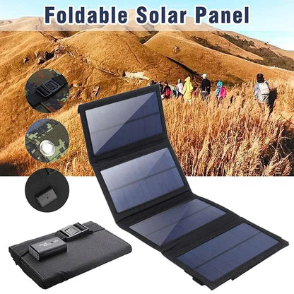 Foldable Solar Panel Charger – Lightweight, Weatherproof, and Versatile