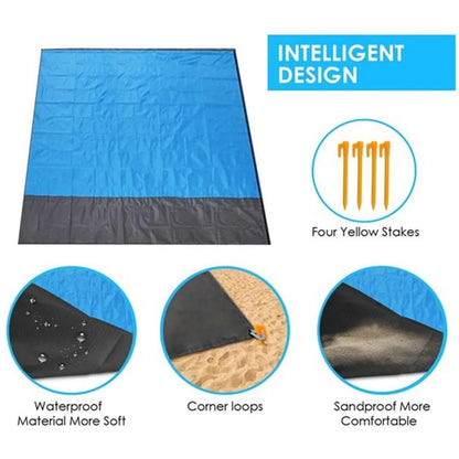 Waterproof Pocket Beach Blanket – Compact, Durable, and Versatile