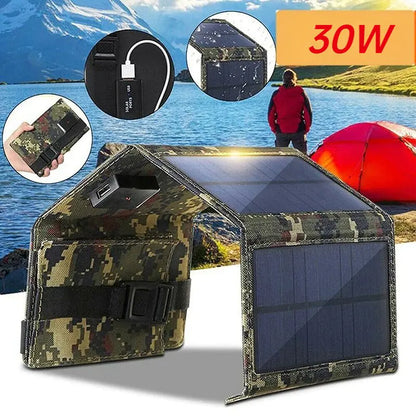 Foldable Solar Panel Charger – Lightweight, Weatherproof, and Versatile